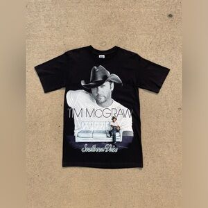Tim McGraw Band Tee , black , small , vintage